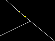 Az új kereszteződéshez igen közel megmaradnak az eredeti kereszteződés szándékozott pontjai