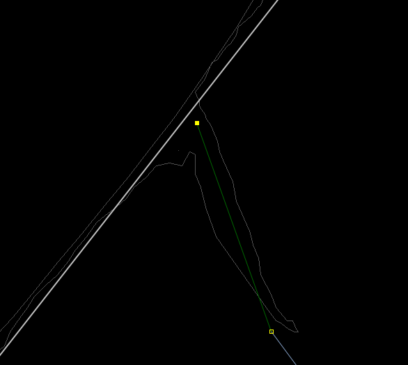 Nem találkozó utcák, de a hiányzó szakaszon GPS nyomvonal vezet át majd vissza.