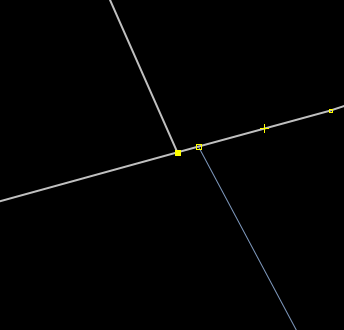 Látszólag jó útkereszteződés a JOSM-ban