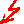 Villám alakú ikon: piros